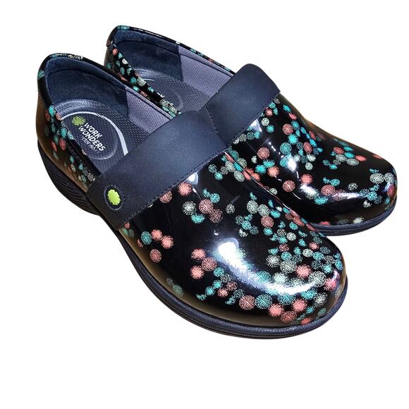 Dansko Work Wonders Shoes Size 36, US 5.5-6 Slip-Resistant, Polkadots, Camellia - Picture 2 of 7